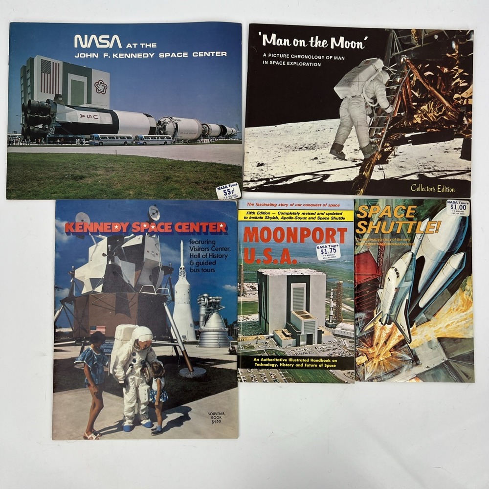 Lot Of 5 Kennedy Space Center NASA‎ Souvenirs History Space Shuttle Rockets Moon